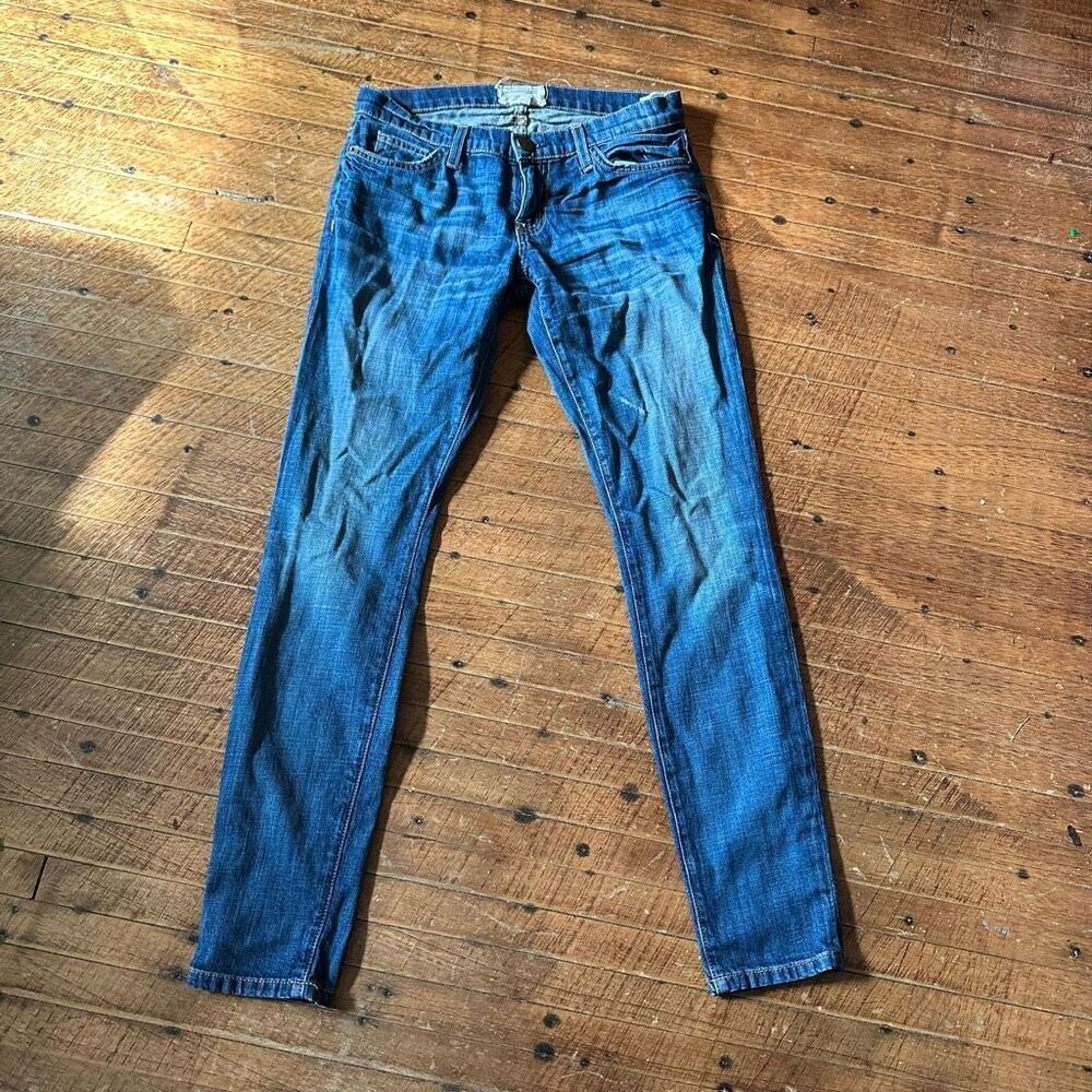 Current Elliott distressed relaxed 27 straight leg jeans